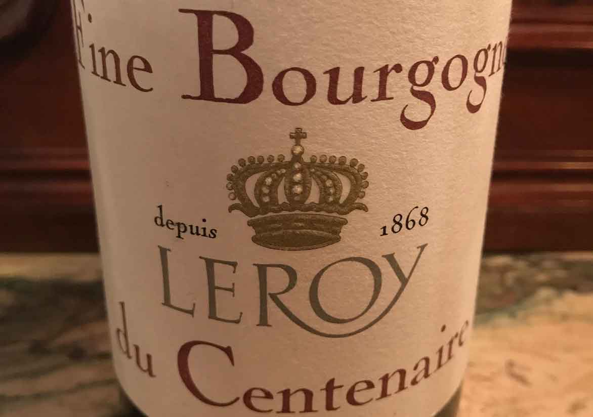 Fine de Bourgogne　du Centenaire   Maison Leroy