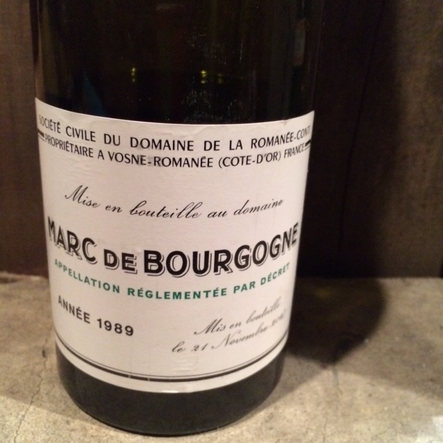 Marc du Bourgogne DRC / マールドブルゴーニュ　DRC