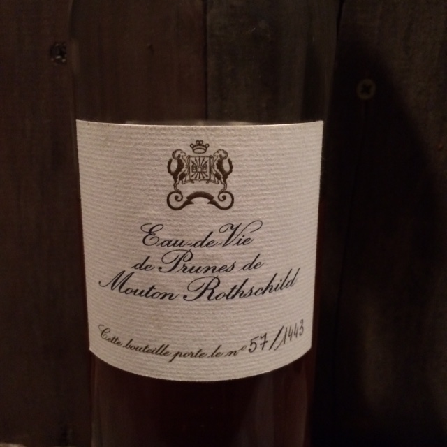 Eau de vie de Prumes Mouton Rothchild / オードヴィードプリュム　ムートンロートシルト